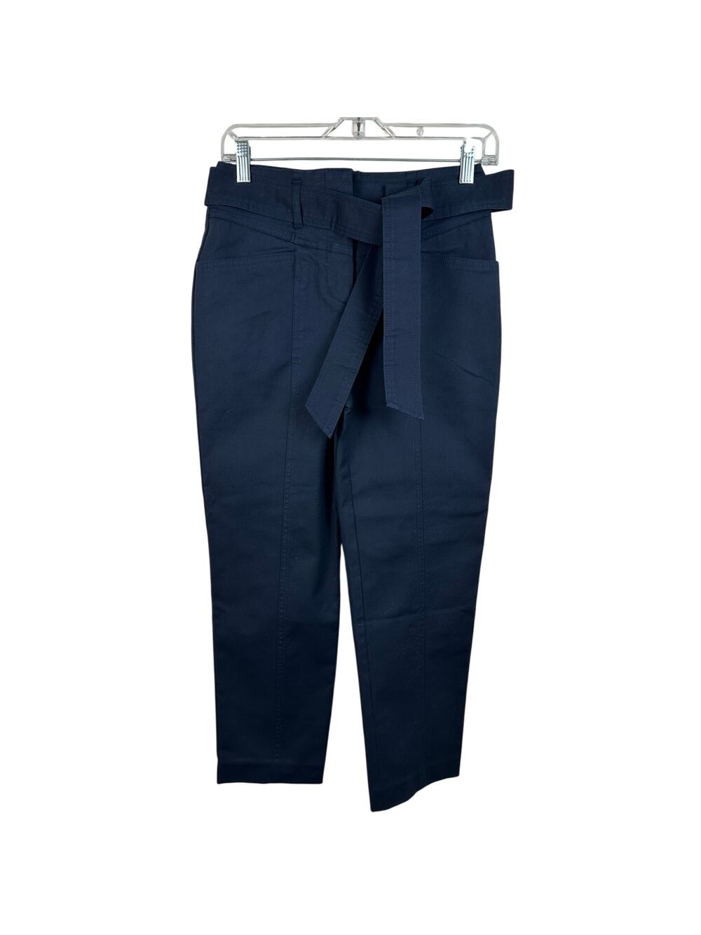 Boden Tailored Chino Pants‎ Women 2P Navy Blue NWT High Waist Slim Ankle R0064